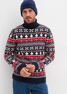 Norweger-Pullover mit Rollkragen, bonprix