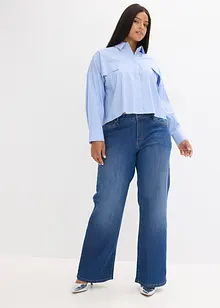 Oversize-Bluse aus Baumwoll-Mix, bonprix