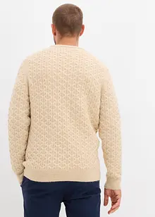 Feinstrickpullover mit Strukturmuster, bonprix