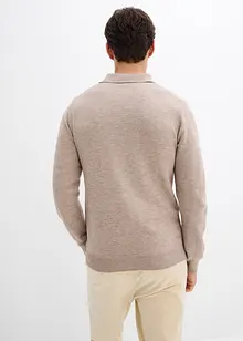 Feinstrick-Polopullover, Slim Fit, bonprix