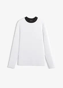 Langarmshirt aus Viskose-Mix mit abgesetztem Turtleneck, bonprix