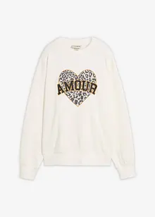 Sweat oversize en coton mélangé, bonprix