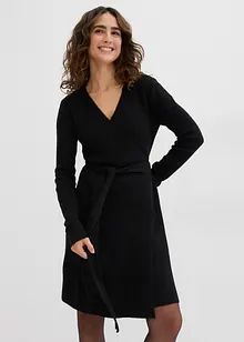 Wickelkleid aus Strick für die Schwangerschaft und danach, bonprix