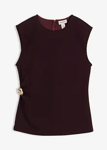 Top à boucle décorative en crêpe, bonprix