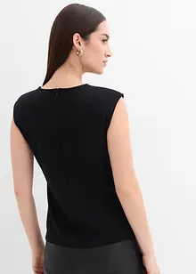 Top à boucle décorative en crêpe, bonprix