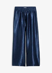 Satinierte Palazzo-Hose mit Bequembund, bonprix