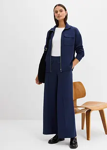 Bootcut Hose aus leicht glänzendem Viskose-Mix, bonprix