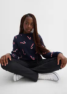 Feinstrickpullover mit Weihnachtsmotiv, bonprix