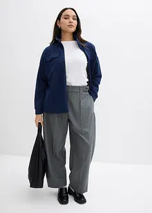 Sweatjacke aus leicht glänzendem Viskose-Mix, bonprix