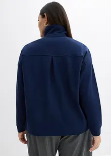 Sweatjacke aus leicht glänzendem Viskose-Mix, bonprix