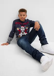 Feinstrickpullover mit Weihnachtsmotiv, bonprix