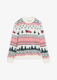 Feinstrickpullover mit Weihnachtsmotiv, bonprix