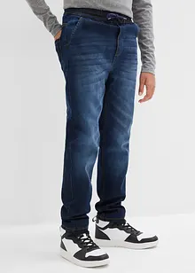 Thermo Regular Fit Schlupfjeans mit Jerseyfutter, Straight, bonprix