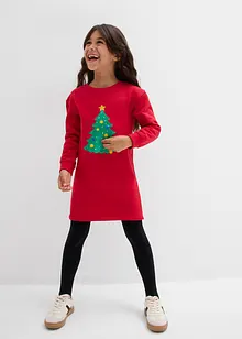 Sweatkleid mit Weihnachtsmotiv, bonprix