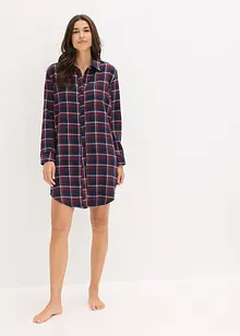Chemise de nuit boutonnée en flanelle, bonprix