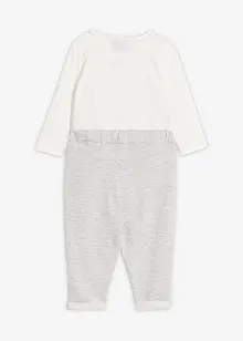 Fest-Set mit Body-Weste, Fliege und Hose aus reiner Bio-Baumwolle (3-tlg.Set), bonprix