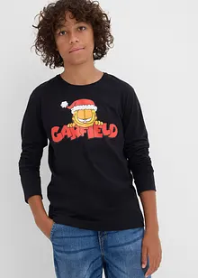 Langarmshirt Garfield mit Weihnachtsmotiv aus reiner Baumwolle, Garfield