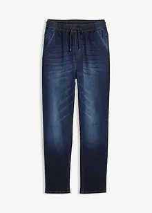 Thermo Regular Fit Schlupfjeans mit Jerseyfutter, Straight, bonprix