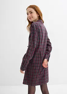 Hemdblusenkleid aus Flanell, bonprix