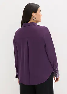 Hemdbluse  mit Glitzersteinchen, bonprix