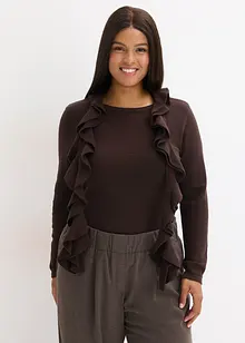 Pull fluide en fine maille de viscose mélangée, bonprix