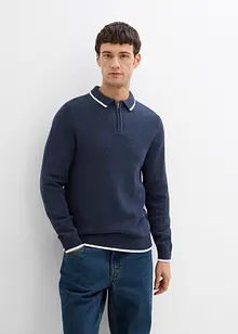 Polo Pullover mit recycelter Baumwolle, bonprix