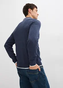 Polo Pullover mit recycelter Baumwolle, bonprix