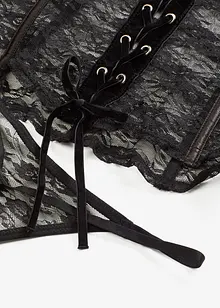 Guêpière et string en dentelle (ens. 2 pces), bonprix