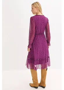 Midi-Jerseykleid aus Mesh, bonprix