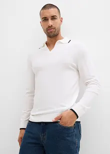 Feinstrickpullover mit Kontrastdetails, bonprix