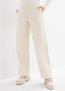 Pantalon large en velours côtelé, bonprix