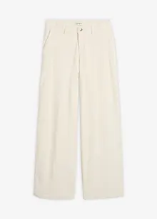 Pantalon large en velours côtelé, bonprix