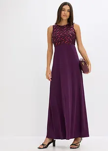 Robe longue brodée de sequins, bonprix