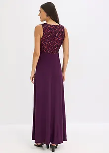 Robe longue brodée de sequins, bonprix