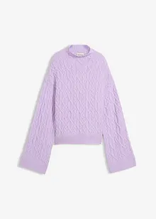 Pull en maille torsadée, bonprix