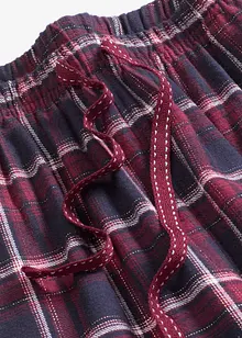 Pantalon de pyjama tissé en flanelle avec pochette cadeau, bonprix