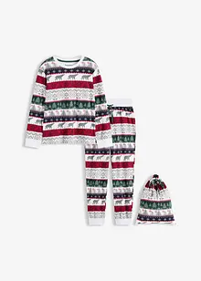 Pyjama en coton doux avec pochette cadeau, bonprix