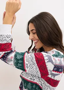 Pyjama en coton doux avec pochette cadeau, bonprix