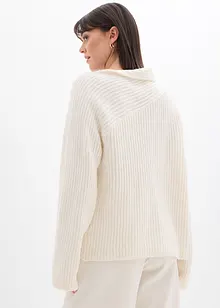 Gerippter Oversize-Pullover, bonprix