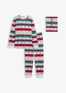 Herren Pyjama aus reiner Baumwolle mit Geschenktasche, bonprix