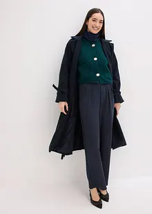 Gilet sans manches en maille à boutons décoratifs, bonprix