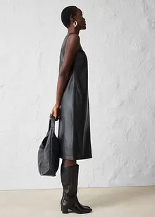 Robe en cuir d’agneau nappa, bonprix