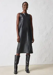 Robe en cuir d’agneau nappa, bonprix