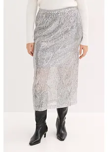 Jupe midi à sequins, bonprix