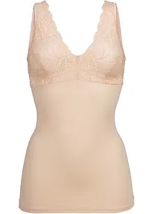 Top sculptant avec dentelle, maintien modéré, bonprix