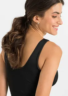 Top sculptant avec dentelle, maintien modéré, bonprix