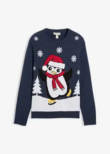 Pull avec motif de Noël, bonprix