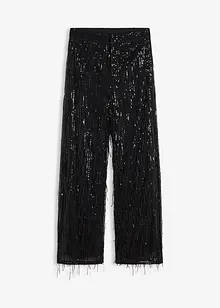 Paillettenhose  mit Fransen, bonprix