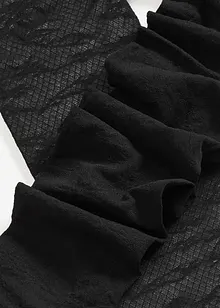 Collant voile résille à motif floral, bonprix