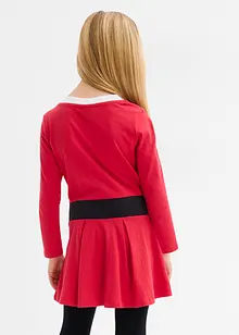 Weihnachtliches Jerseykleid aus reiner Baumwolle, bonprix